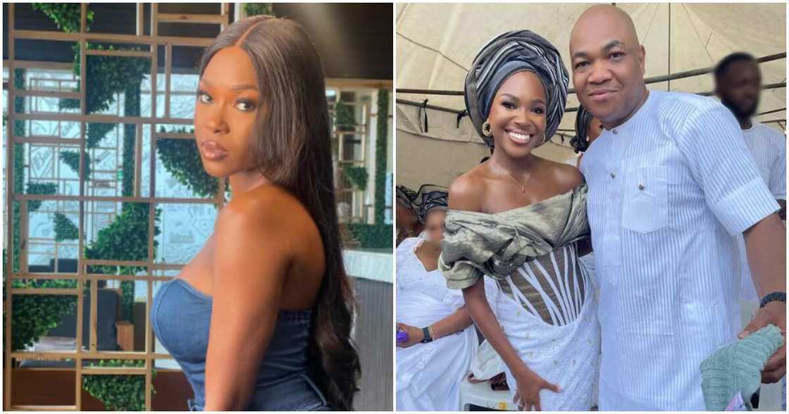 BBNaija Vee and dad BBNaija Vee and dad