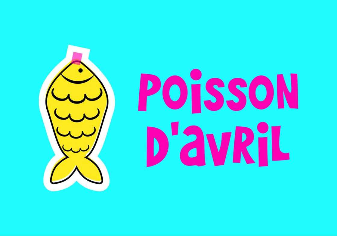 A poster of French April Fool's Day A poster of French April Fool's Day