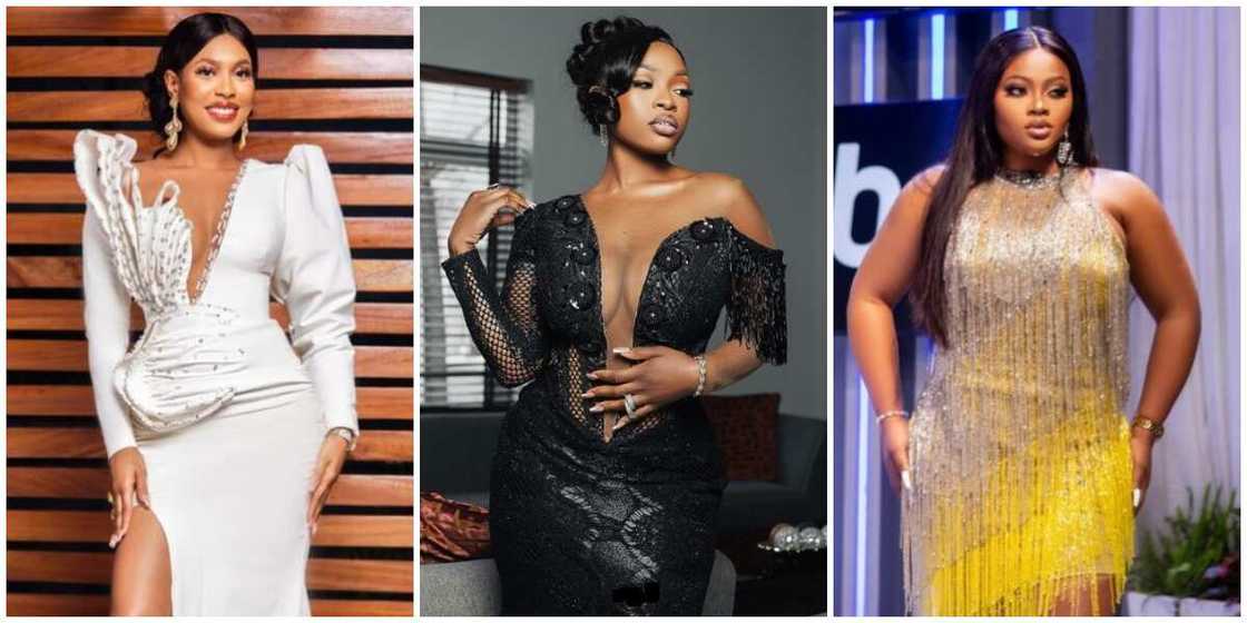 Photos of BBNaija female stars.