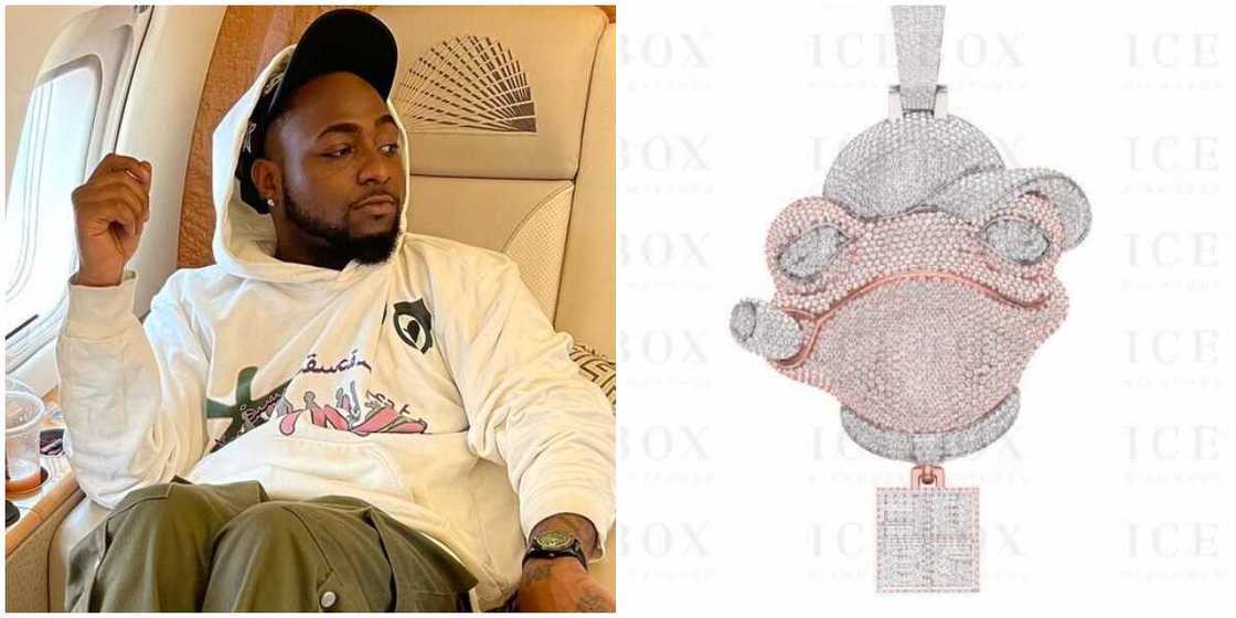After years of mockery, Davido finally commissions multimillion naira frog-styled pendant After years of mockery, Davido finally commissions multimillion naira frog-styled pendant