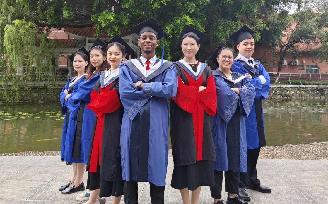 A Nigerianand Chinese students