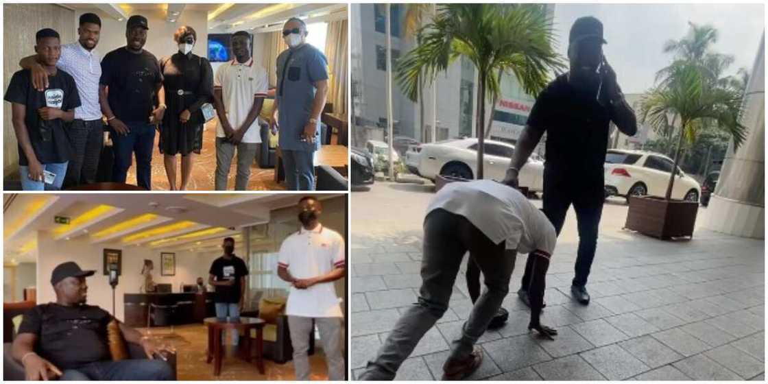 Obi Cubana finally meets viral Lagos hawker in video, leaves the young man star-struck Obi Cubana finally meets viral Lagos hawker in video, leaves the young man star-struck