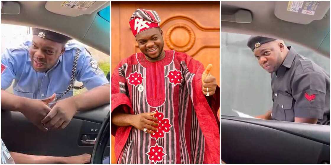Cute Abiola in police uniform, Cute Abiola, Cute Abiola acts in police uniform Cute Abiola in police uniform, Cute Abiola, Cute Abiola acts in police uniform