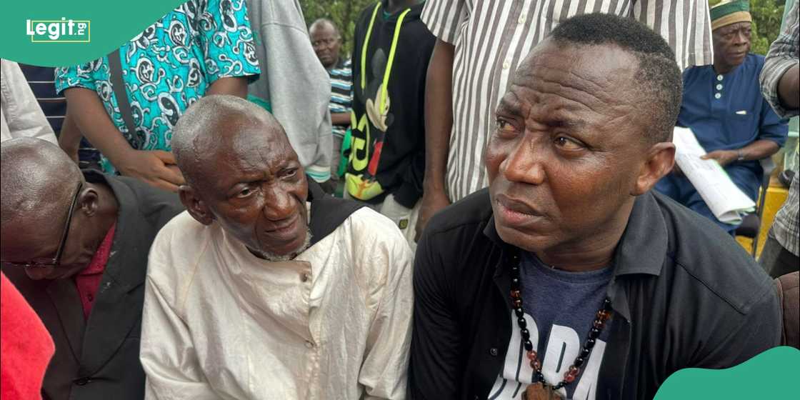 Omoyele Sowore at protest ground Omoyele Sowore at protest ground