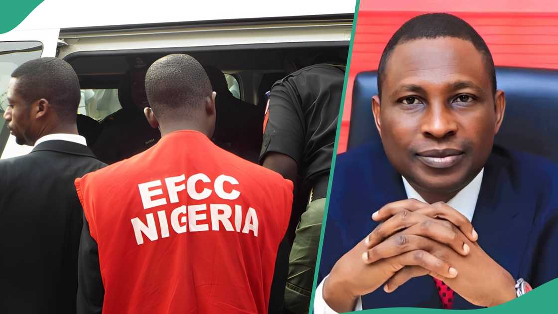 EFCC drags former governors to court.
Photo credit: EFCC EFCC drags former governors to court.
Photo credit: EFCC