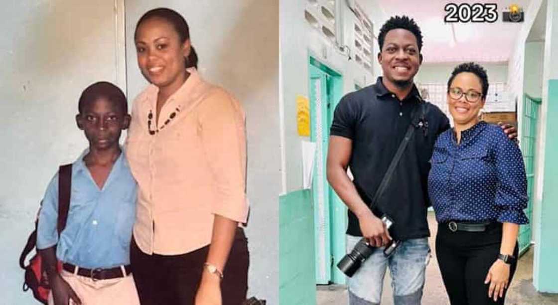 Matashi ya hadu da malamarsa ta firamare Matashi ya hadu da malamarsa ta firamare