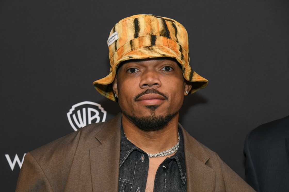 Chance The Rapper poses for a photo at Spring Studios Chance The Rapper poses for a photo at Spring Studios