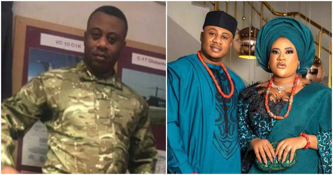 Actress Nkechi Blessing's former lover posts UK Armed forces photos Actress Nkechi Blessing's former lover posts UK Armed forces photos