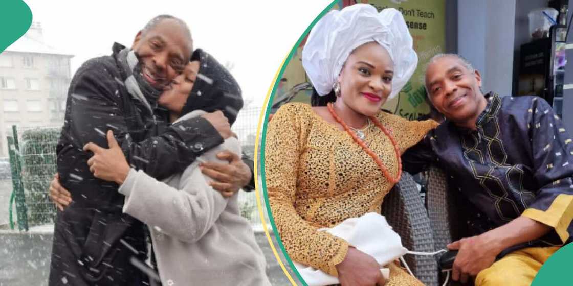 Femi Kuti shares loved up picture. Femi Kuti shares loved up picture.