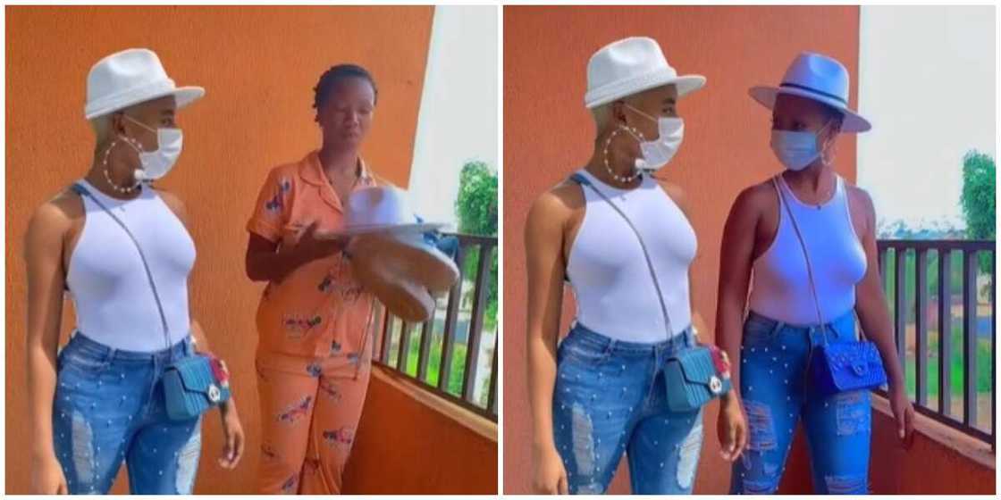 Photos of Nancy and a fan. Photos of Nancy and a fan.