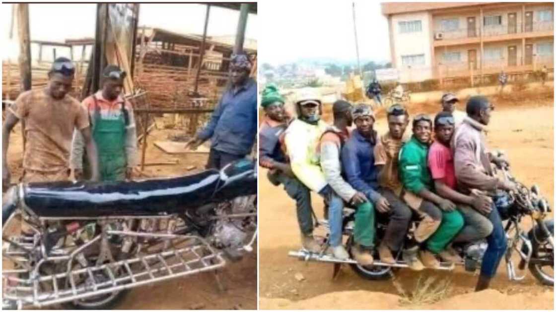 Photos of Okada with Long Seat that Can Carry 8 People all at once Break the internet Photos of Okada with Long Seat that Can Carry 8 People all at once Break the internet