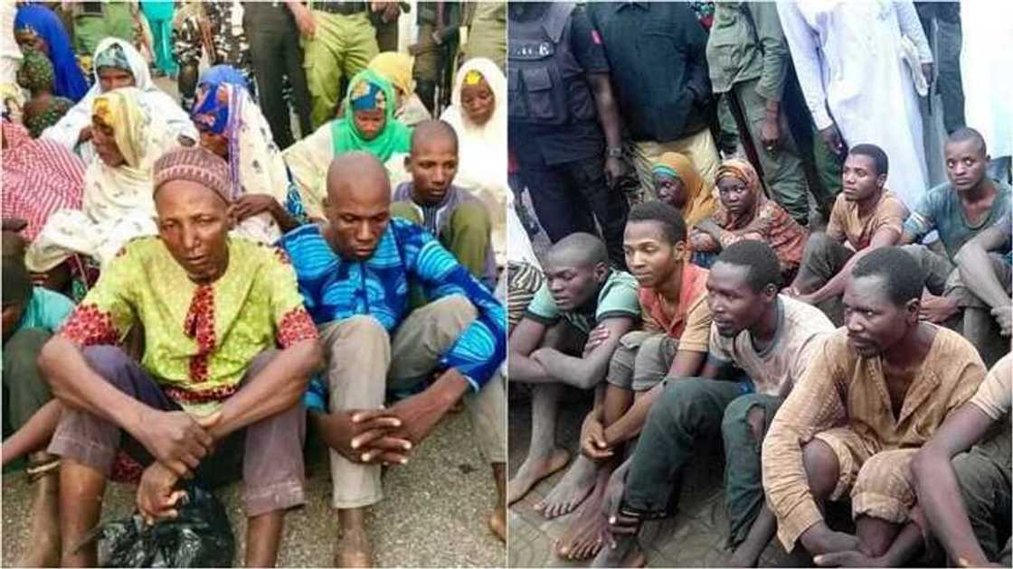 Yan bindiga sun sako mutane 143 da suka yi garkuwa dasu a jahar Zamfara Yan bindiga sun sako mutane 143 da suka yi garkuwa dasu a jahar Zamfara