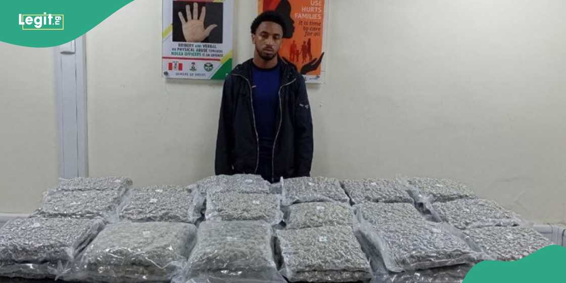 British ex-convict arrested with large drug shipment at Lagos airport. British ex-convict arrested with large drug shipment at Lagos airport.