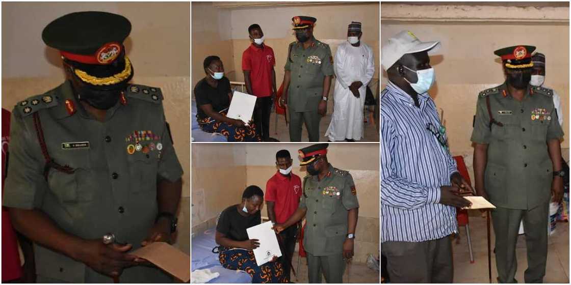 NYSC DG visits corps member who gave birth to twins NYSC DG visits corps member who gave birth to twins