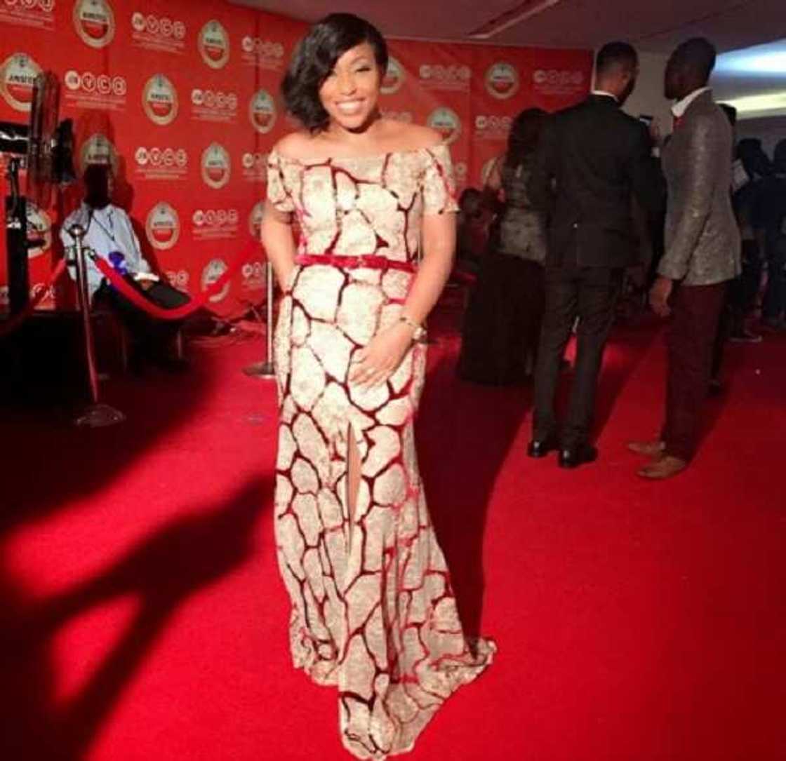 A photo of Rita Dominic on the red carpet. A photo of Rita Dominic on the red carpet.