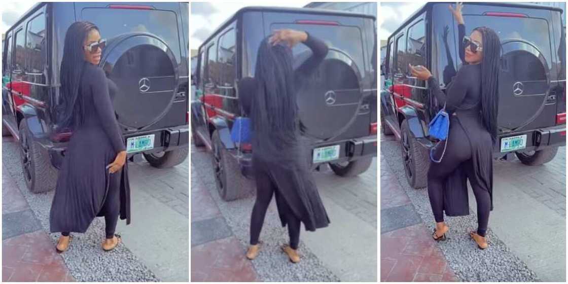 BBNaija Star Mercy Eke Shows off Recently Acquired G-Wagon with Customised Plate Number BBNaija Star Mercy Eke Shows off Recently Acquired G-Wagon with Customised Plate Number