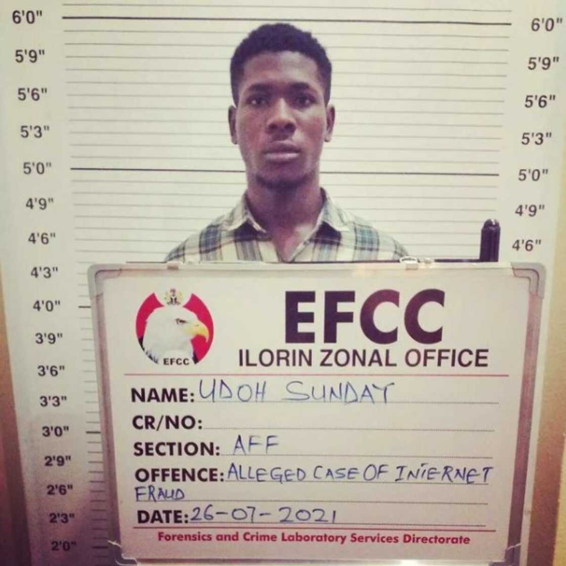 He tricked the US citizen into thinking he has won money. He tricked the US citizen into thinking he has won money.