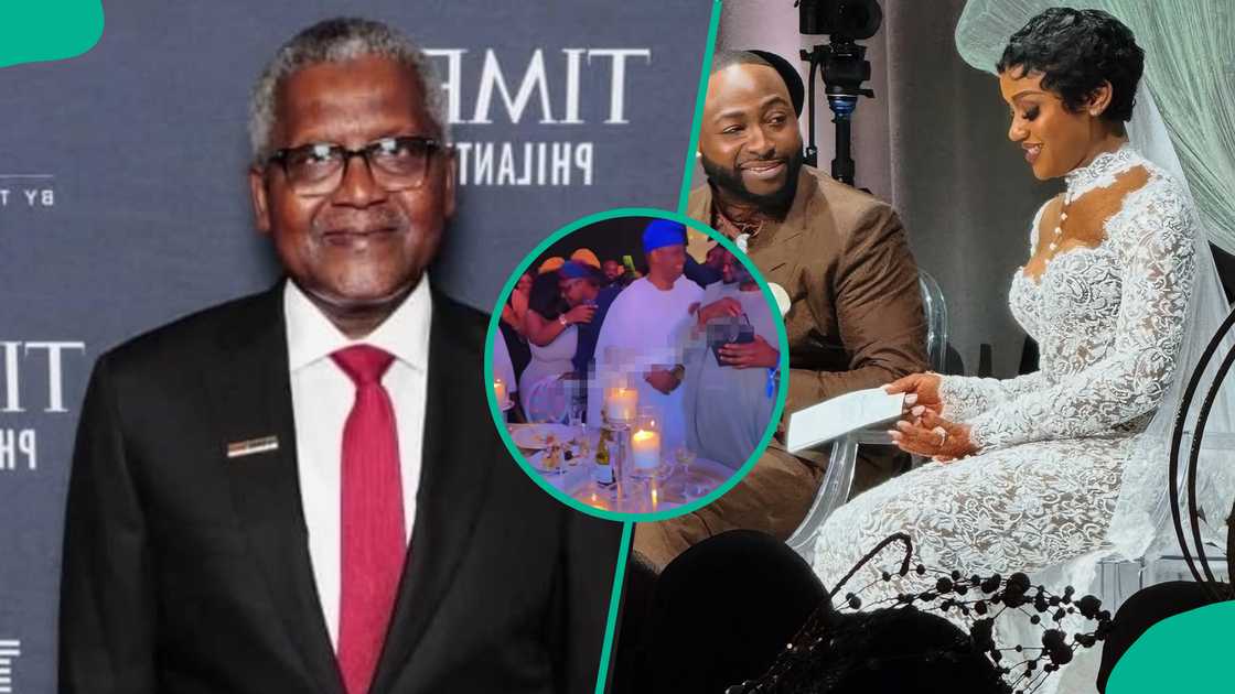 Dangote at Davido and Chioma’s wedding Dangote at Davido and Chioma’s wedding