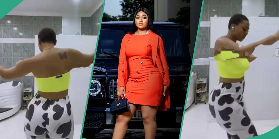 Photos of Regina Daniels dancing