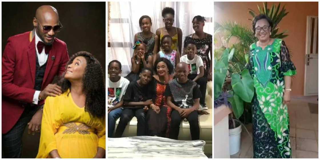 2baba shares rare photo of mother and his children 2baba shares rare photo of mother and his children