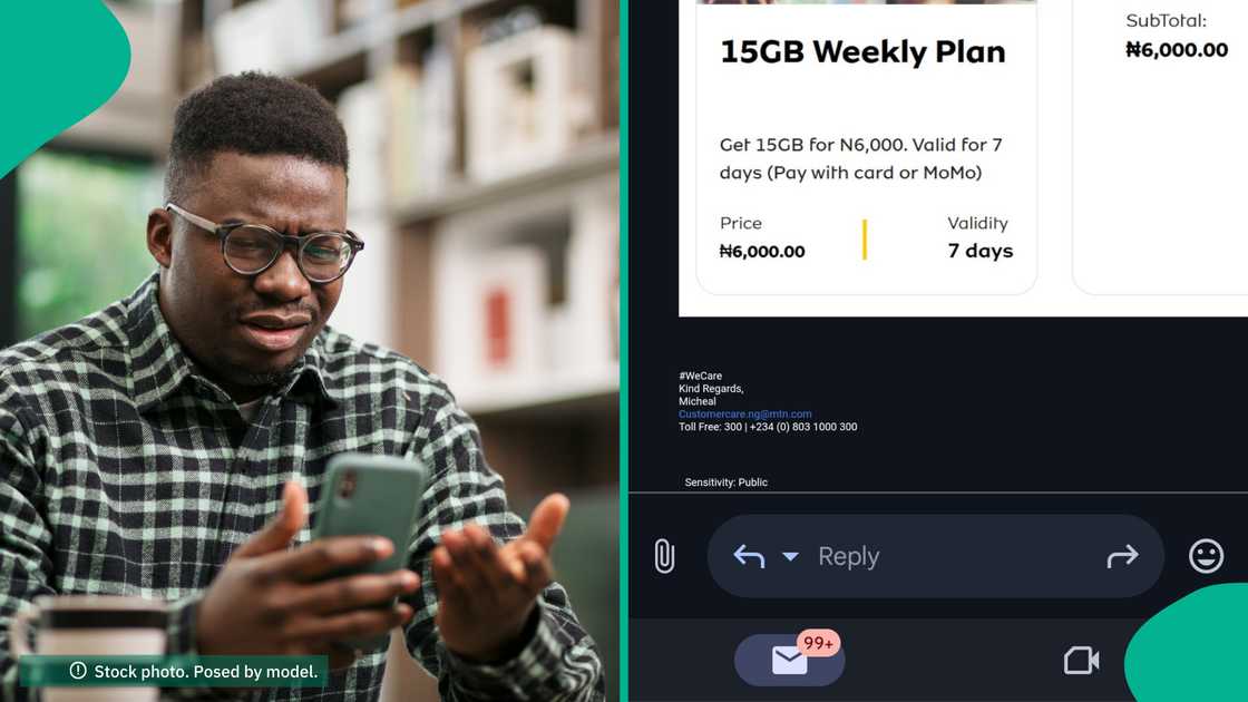 Man send mail to MTN over 15GB data for N6k, shares his response