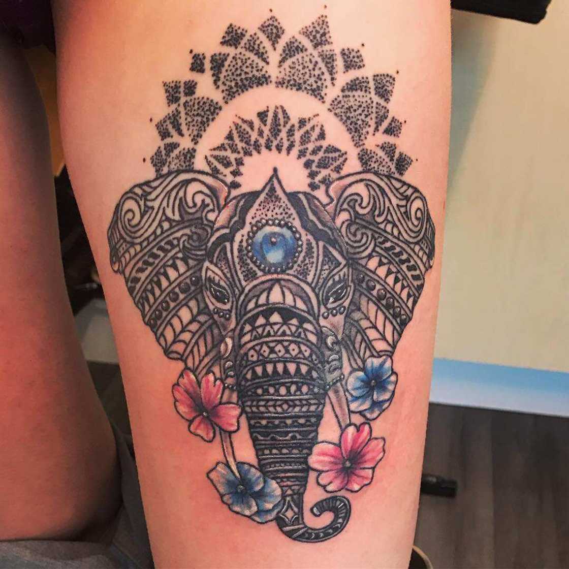 Elephant tattoo