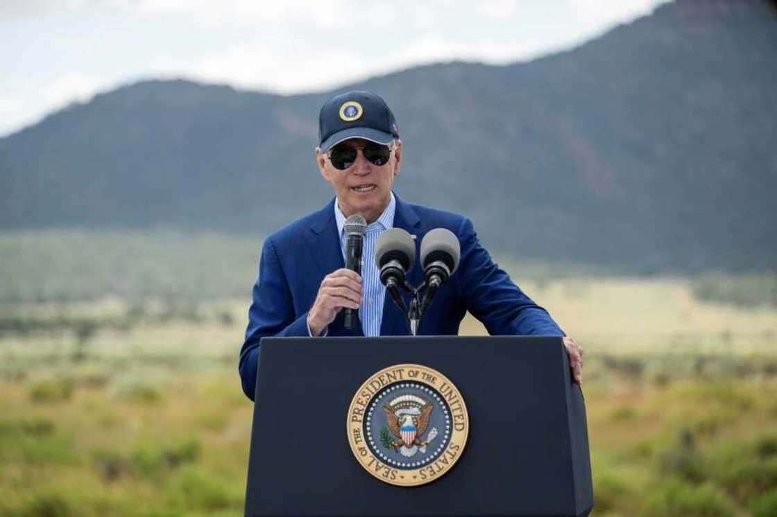 US President Joe Biden, pictured in Arizona in August 2023, has made the clean energy transition a key plank of his 2024 reelection bid US President Joe Biden, pictured in Arizona in August 2023, has made the clean energy transition a key plank of his 2024 reelection bid