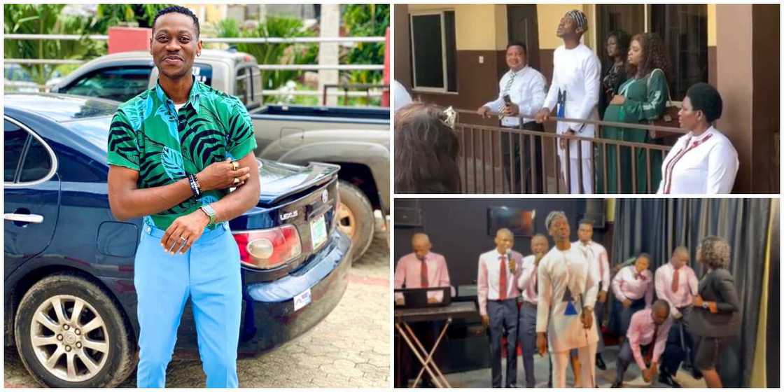 Lateef Adedimeji Sings with Visually Impaired People in Touching Video as He's Set to Play Blind Man