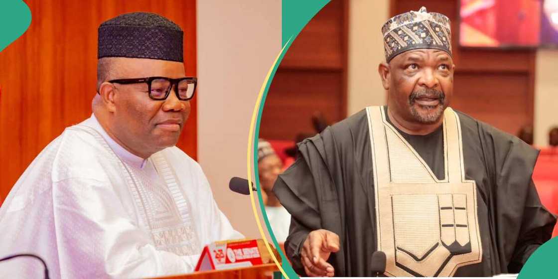 Ningi was suspended from the Akpabio-led Senate Ningi was suspended from the Akpabio-led Senate