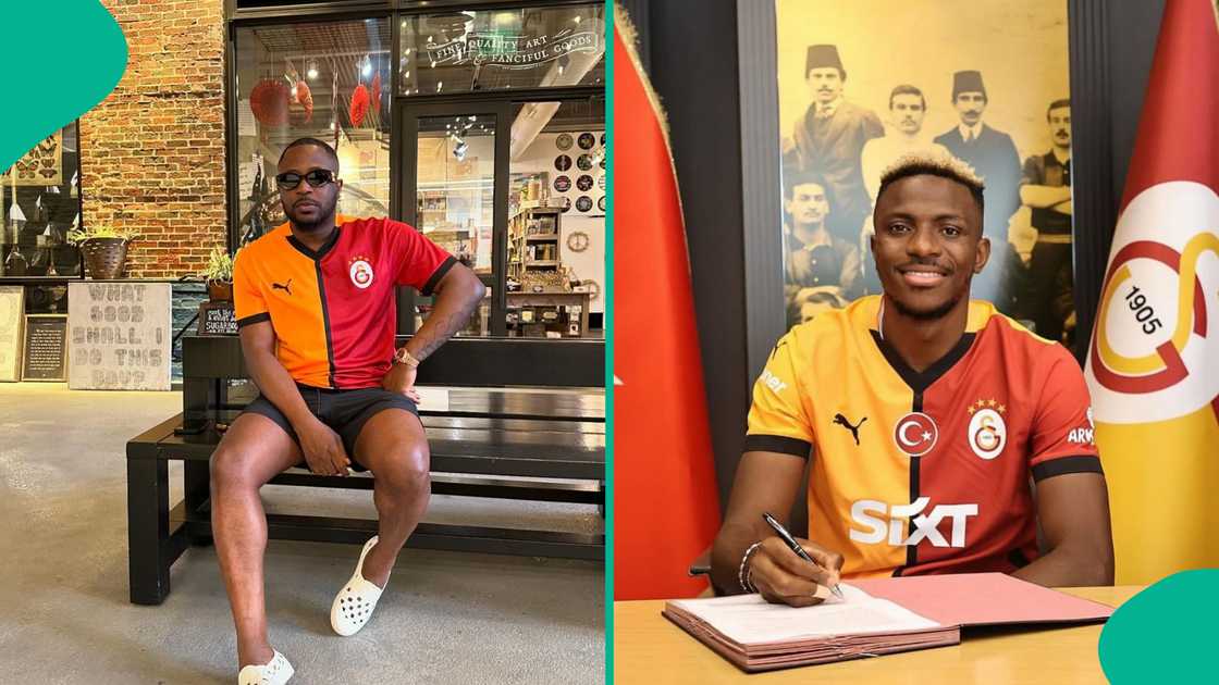 Tunde Ednut rocks Galatasaray Jersey.