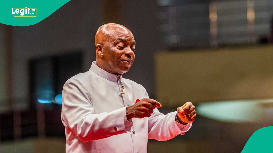 Pastor Jimmy Odukoya and Bishop Davido Oyedepo attend event together.