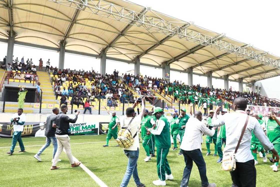 Colourful photos as 1994 Eagles triumph at Tinubu’s 70th novelty match