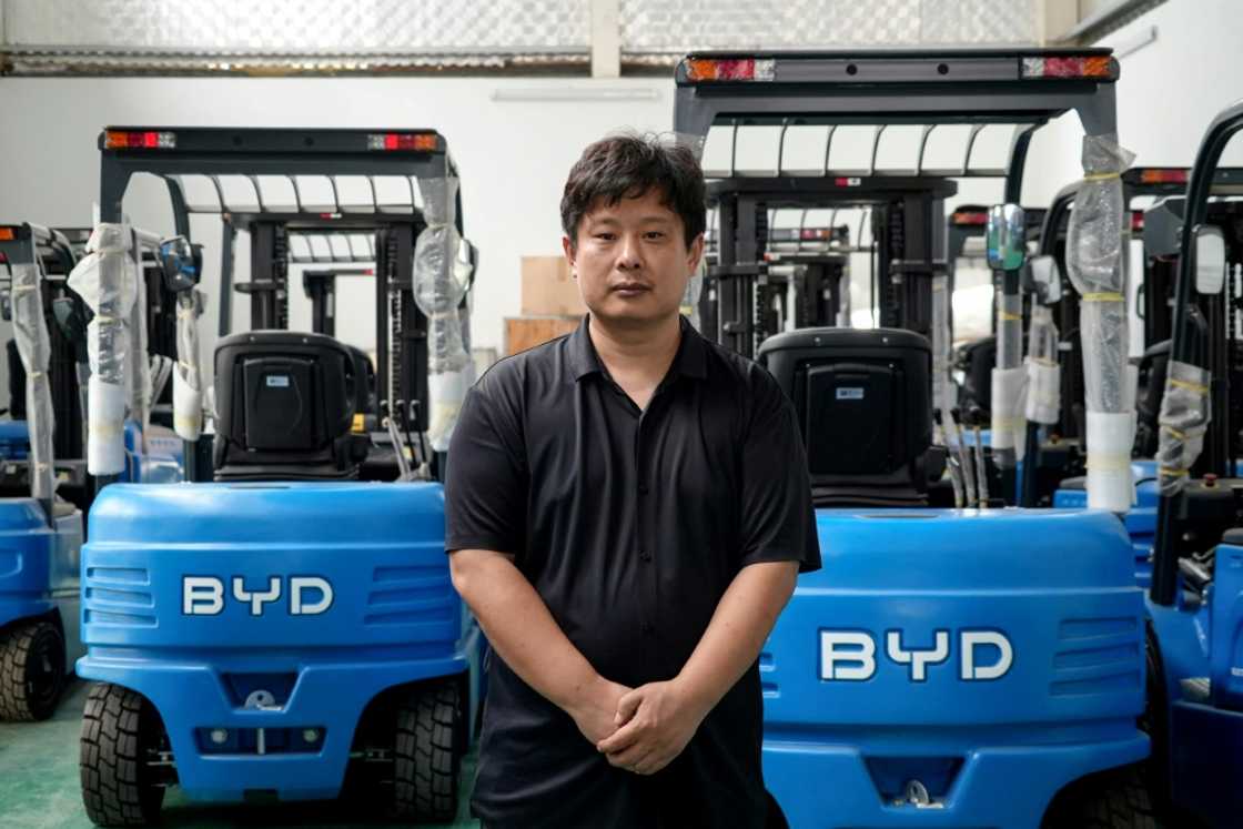 Zhang Chundong, manager at Huochacha New Energy Group, posing for a photo at his factory in Bac Ninh province Zhang Chundong, manager at Huochacha New Energy Group, posing for a photo at his factory in Bac Ninh province
