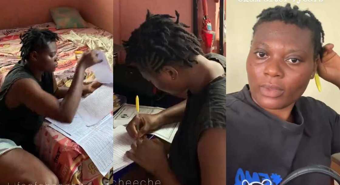 Photos of a Nigerian lady who went to write her carryover exams at UNIZIK. Photos of a Nigerian lady who went to write her carryover exams at UNIZIK.