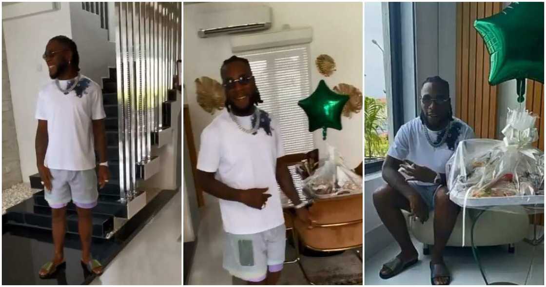 Video of moment Burna Boy’s mother surprised singer on 29th birthday