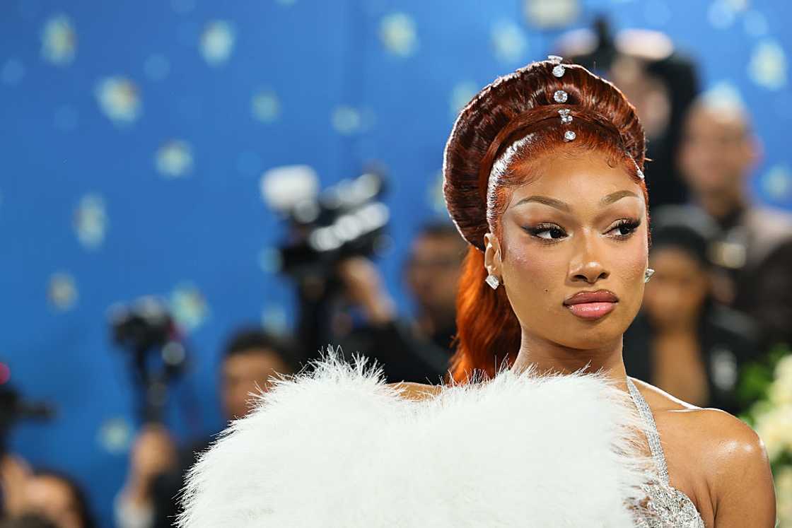 Megan Thee Stallion attends the 2025 Met Gala Celebrating "Superfine: Tailoring Black Style" Megan Thee Stallion attends the 2025 Met Gala Celebrating "Superfine: Tailoring Black Style"