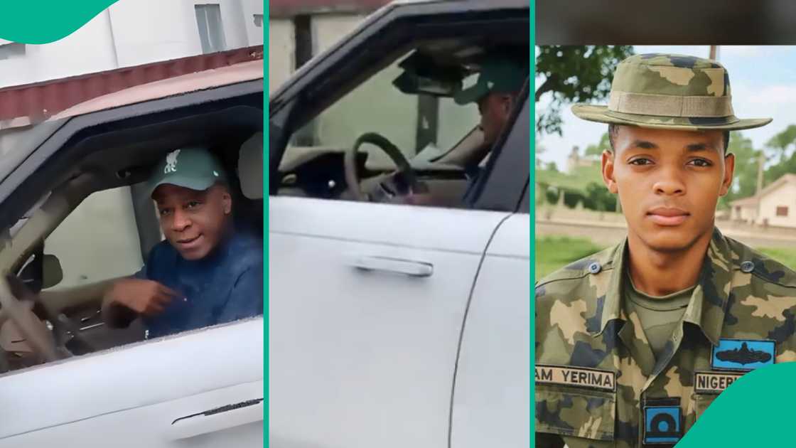 Estate gateman refuses to open gate for someone.