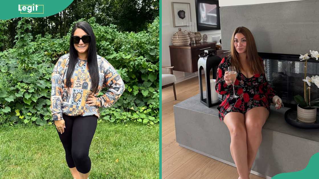 Deena Cortese poses for different pictures.