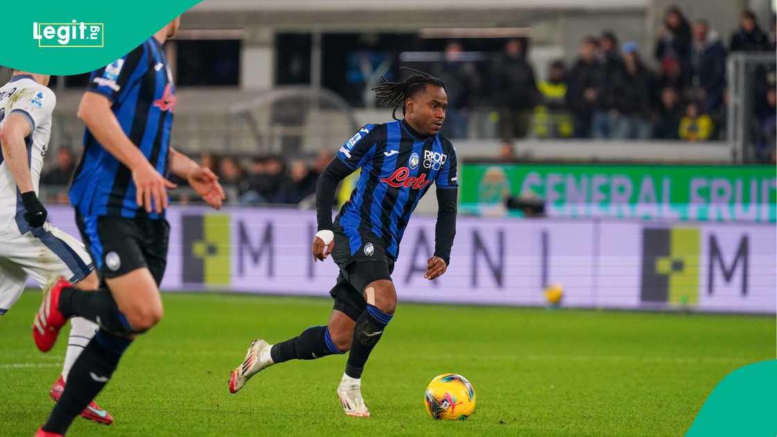 Ademola Lookman, Atalanta, Inter Milan, Gewiss Stadium, Bergamo, Italy, Serie A. Ademola Lookman, Atalanta, Inter Milan, Gewiss Stadium, Bergamo, Italy, Serie A.