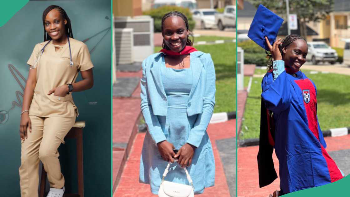 Lady who graduated from ABUAD, Ado Ekiti. Lady who graduated from ABUAD, Ado Ekiti.