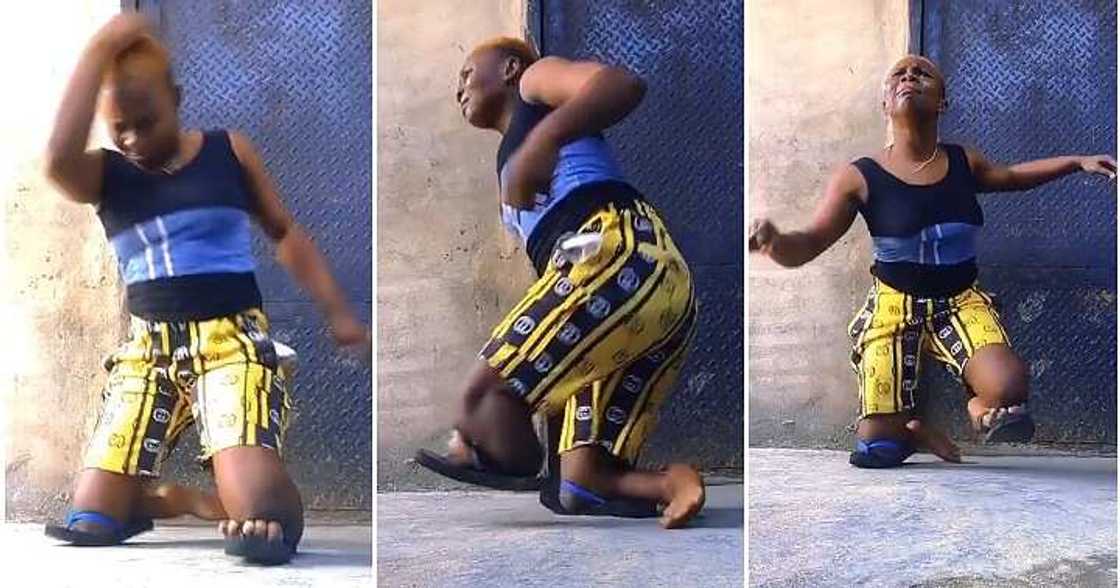 Physically challenged woman, dances energetically, great vibes, disabled Physically challenged woman, dances energetically, great vibes, disabled