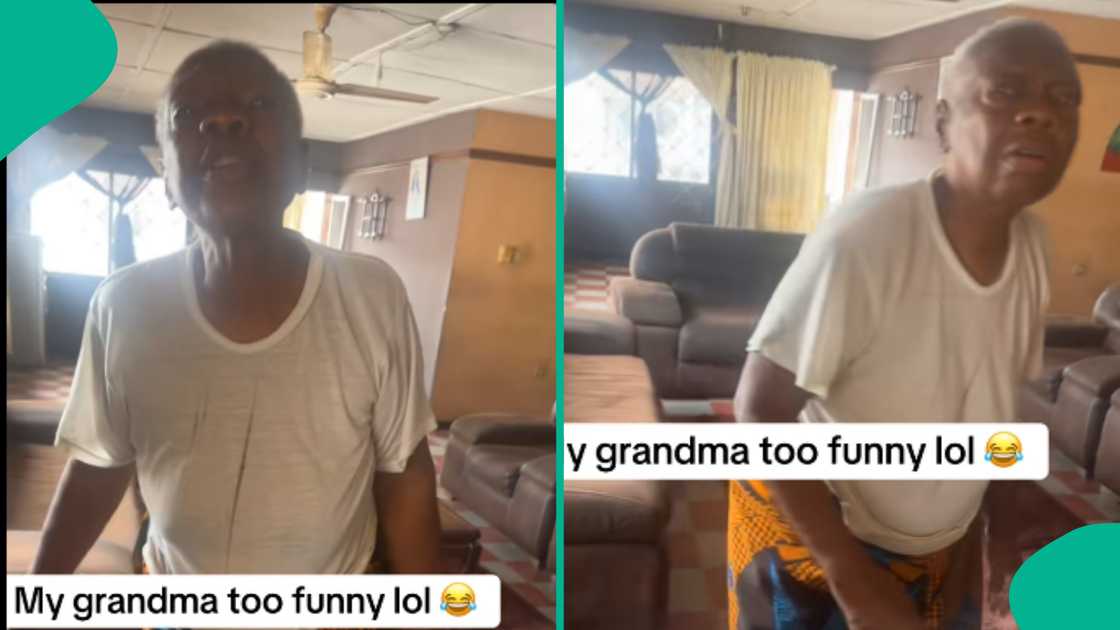 Old woman goes viral after refusing to open door.