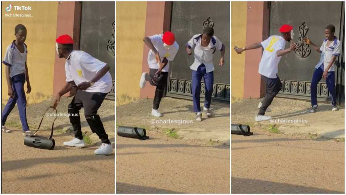 Dancing on the road/entertaining strangers. Dancing on the road/entertaining strangers.