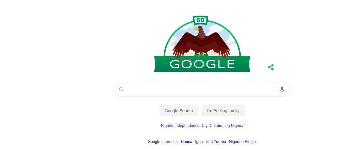 Google celebrates Nigeria’s Independence Day with a doodle