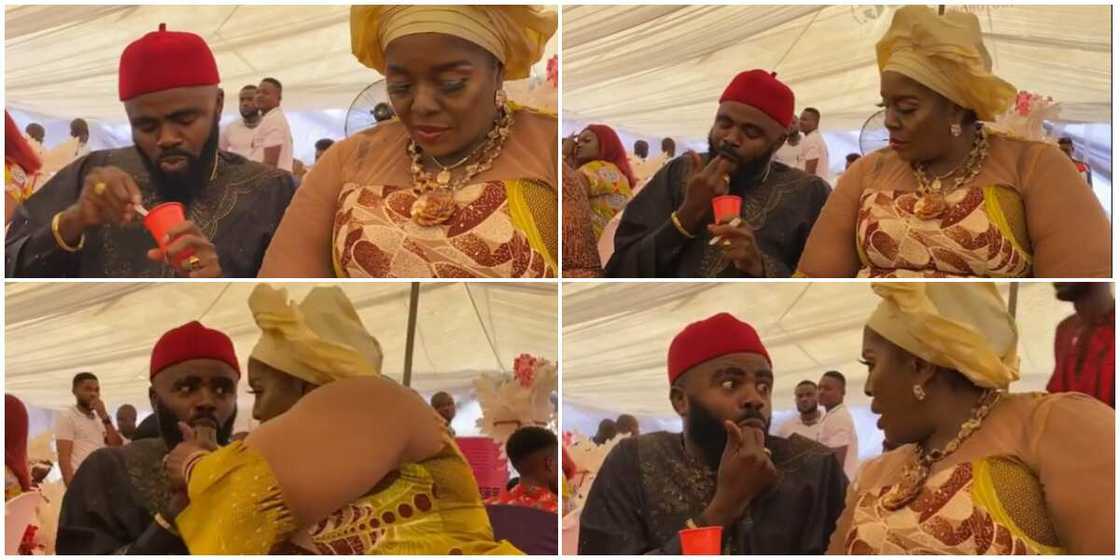 Moment Rita Edochie slapped colleague Longinus at party.