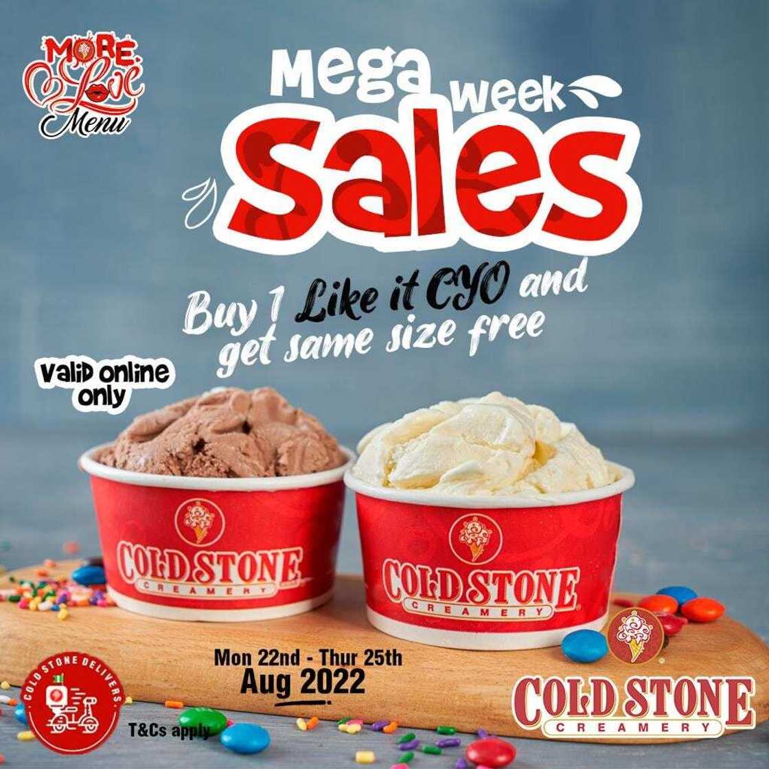 It’s Ginger outburst this August with Cold Stone Online Mega week sales! It’s Ginger outburst this August with Cold Stone Online Mega week sales!