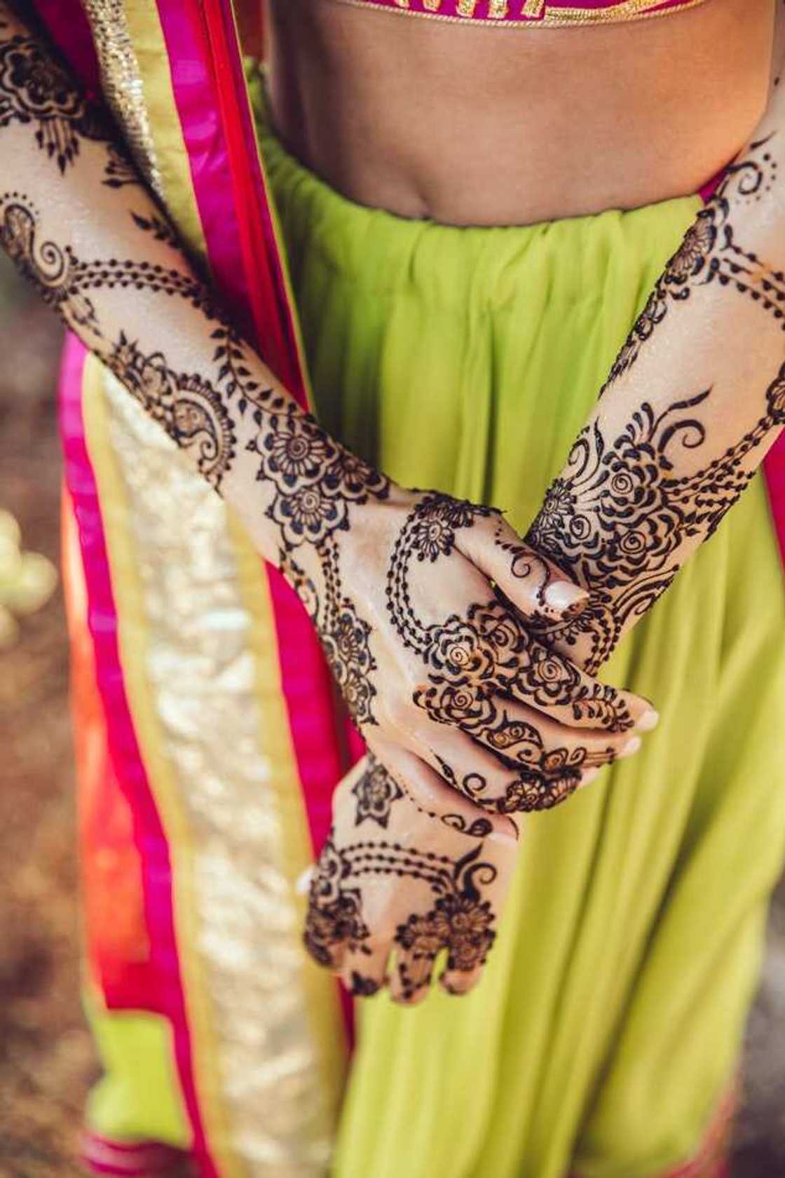 Floral henna designs