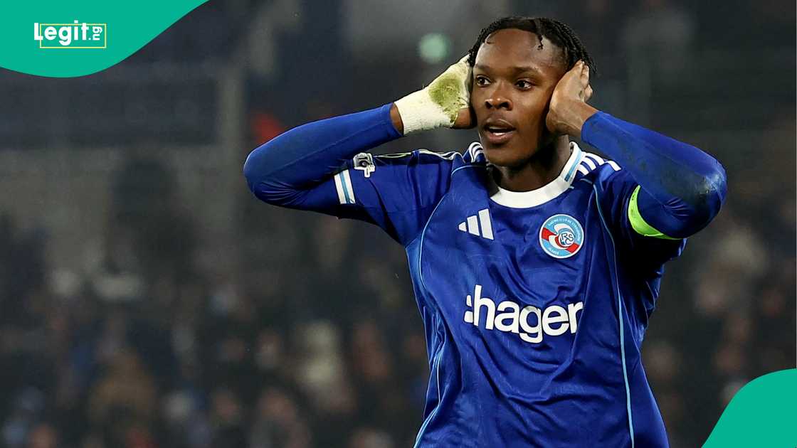 Emanuel Emegha, RC Strasbourg, Crystal Palace, UEFA Europa Conference League, France.