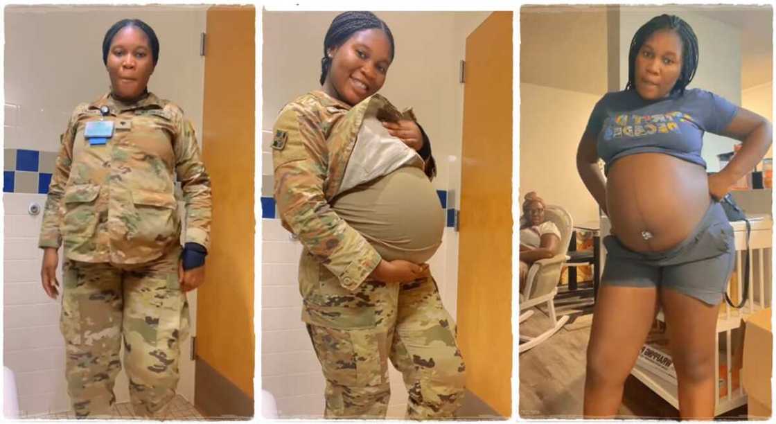 Photos of a Kaxandre, a pregnant soldier. Photos of a Kaxandre, a pregnant soldier.
