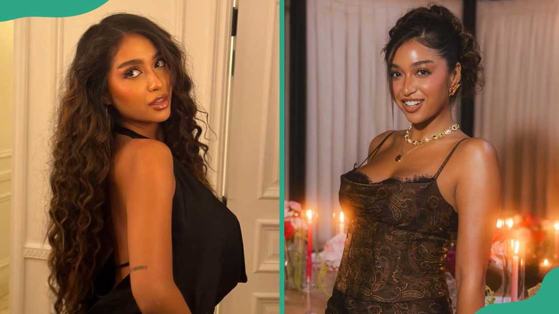 Cierra from Love Island poses for different pictures